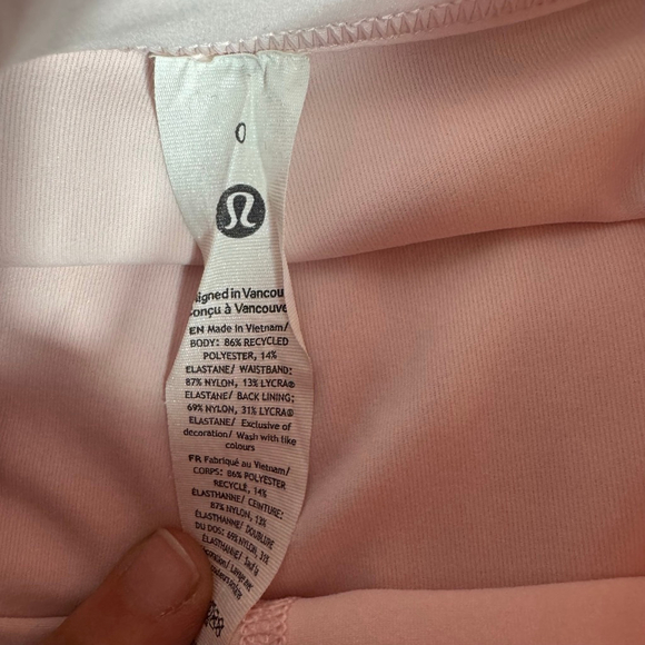 Women's Lululemon Pink Pleated Skater Skirt Size 0 - Picture 3 of 6